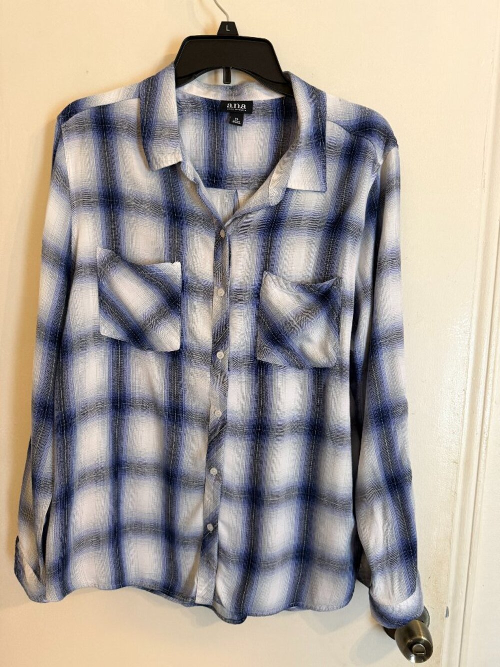 a.n.a. Long Sleeve Blouse Size XL